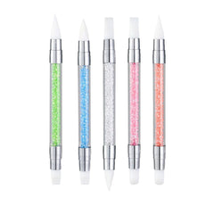 FULINJOY 5pcs nail sculpture pen with dual-ended tips for precise 3D designs