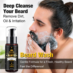 FullLIGHT TECH orange beard oil bottle provides a fresh, uplifting aroma