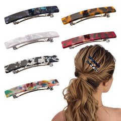 Fumwase blue shell clip for secure, lightweight daily styling