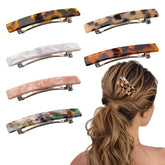 Fumwase shell clip in deep tortoiseshell for secure, stylish hair at work