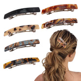 Fumwase turtle shell clip in blue-brown for secure, stylish hold.