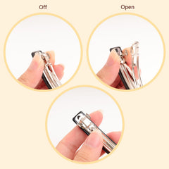 Fumwase turtle shell clip in light tortoiseshell keeps hair neat during activities.