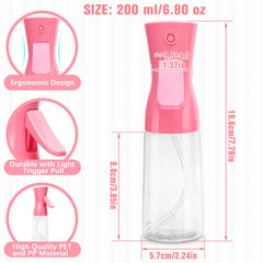 Fun Gift spray bottle provides long-lasting continuous mist for salon tasks.