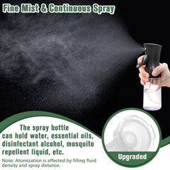 Fun Gift spray bottle demonstrates continuous spray for quick, even dampening.
