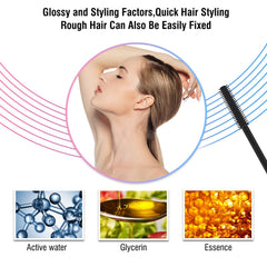 Funan Hair Feel Finishing Stick taming flyaways for a polished look.