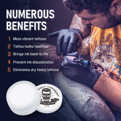 FUNAN Tattoo Butter para tatuajes nuevos y antiguos mantiene la vitalidad