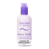 Function of Beauty: botella mostrando ondas definidas y brillo suave