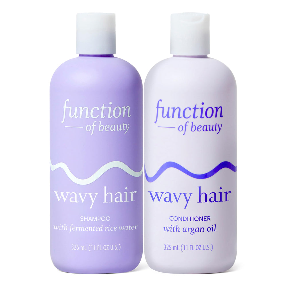 Function of Beauty shampoo para pelo ondulado, volcado, limpieza suave y fortalecedora.