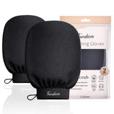 Fundrem guantes exfoliantes para piel muerta, exfoliación visible y piel más suave