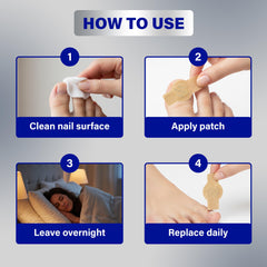 Fungal Nail Patches simple no-tool-application lets you apply quickly and confidently.