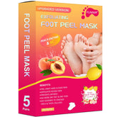 FUNNIR mascarilla exfoliante para pies en empaque, opción práctica para cuidado en casa.
