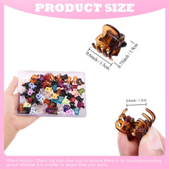 Clips Funtopia mini tamaño pequeño para peinados rápidos.