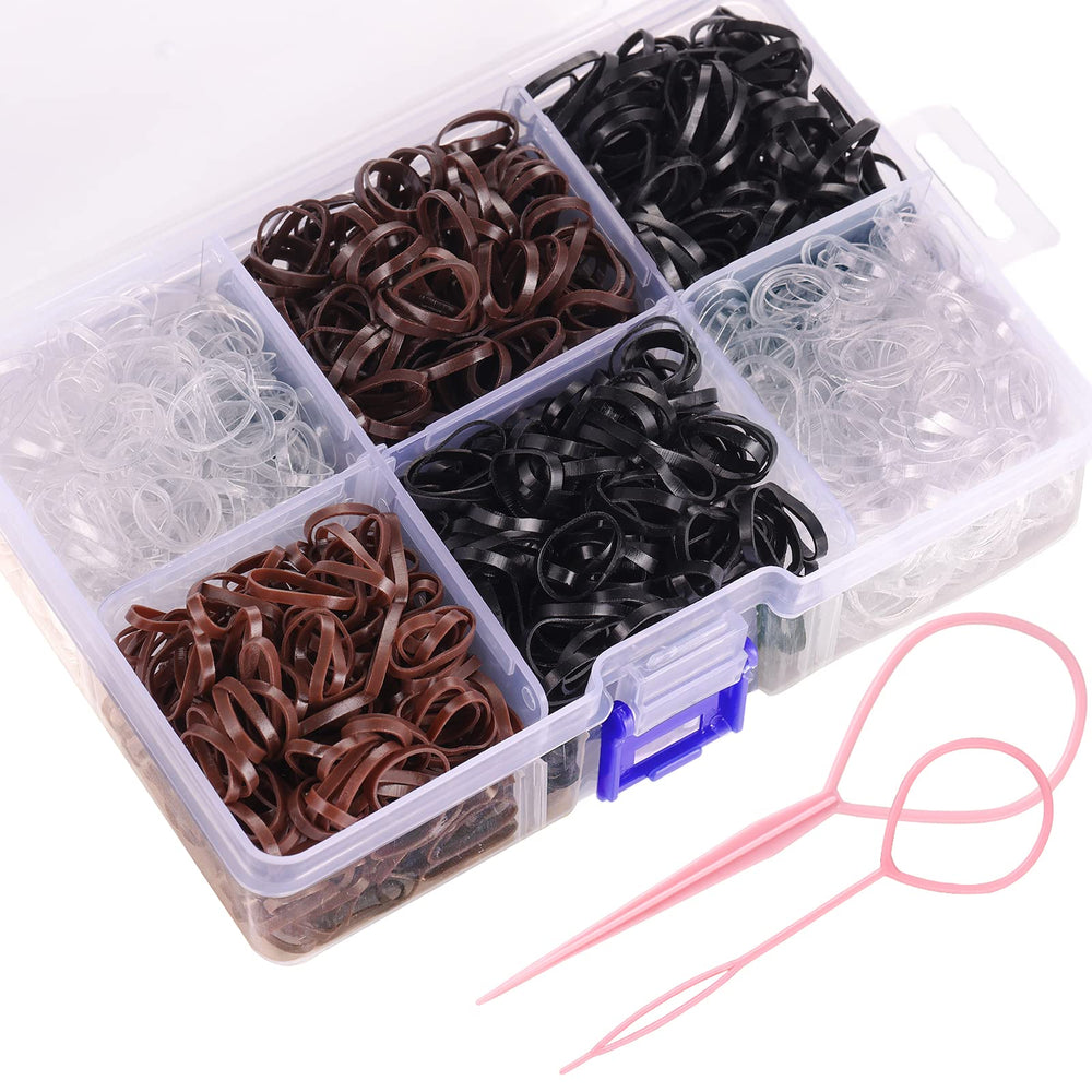 Funtopia mini hair ties organized in the box for quick styling.
