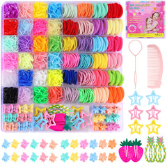 Funtopia toddler hair accessories storage box keeps pieces neatly organized.