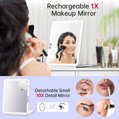 FUNTouch rechargeable makeup mirror 1800mAh battery