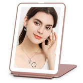 FUNTOUCH travel mirror with 72 LEDs for precise makeup in any lighting.