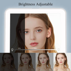 FUNTOUCH USB-rechargeable makeup mirror with 1000mAh battery for convenient travels