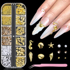 furtherpretty estrella de mar para uñas, brillo veraniego duradero para un diseño