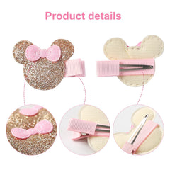Furutonhe black glitter mouse ears pair for versatile styling