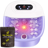 FutureCare Foot Spa Bath Massager shows heat bubbles for a soothing home soak.