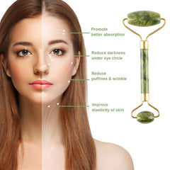 Fuvooi Jade Gua Sha: lámina guasha 1 para raspar suave y relajación facial.