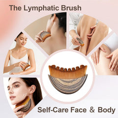 Fvaql facial lymphatic drainage massage demonstrating relaxation and lift