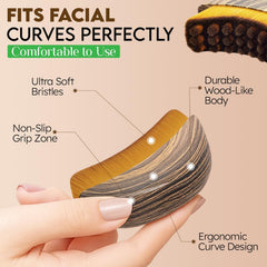 Fvaql ultra-soft bristles glide smoothly over the skin for sensitive skin