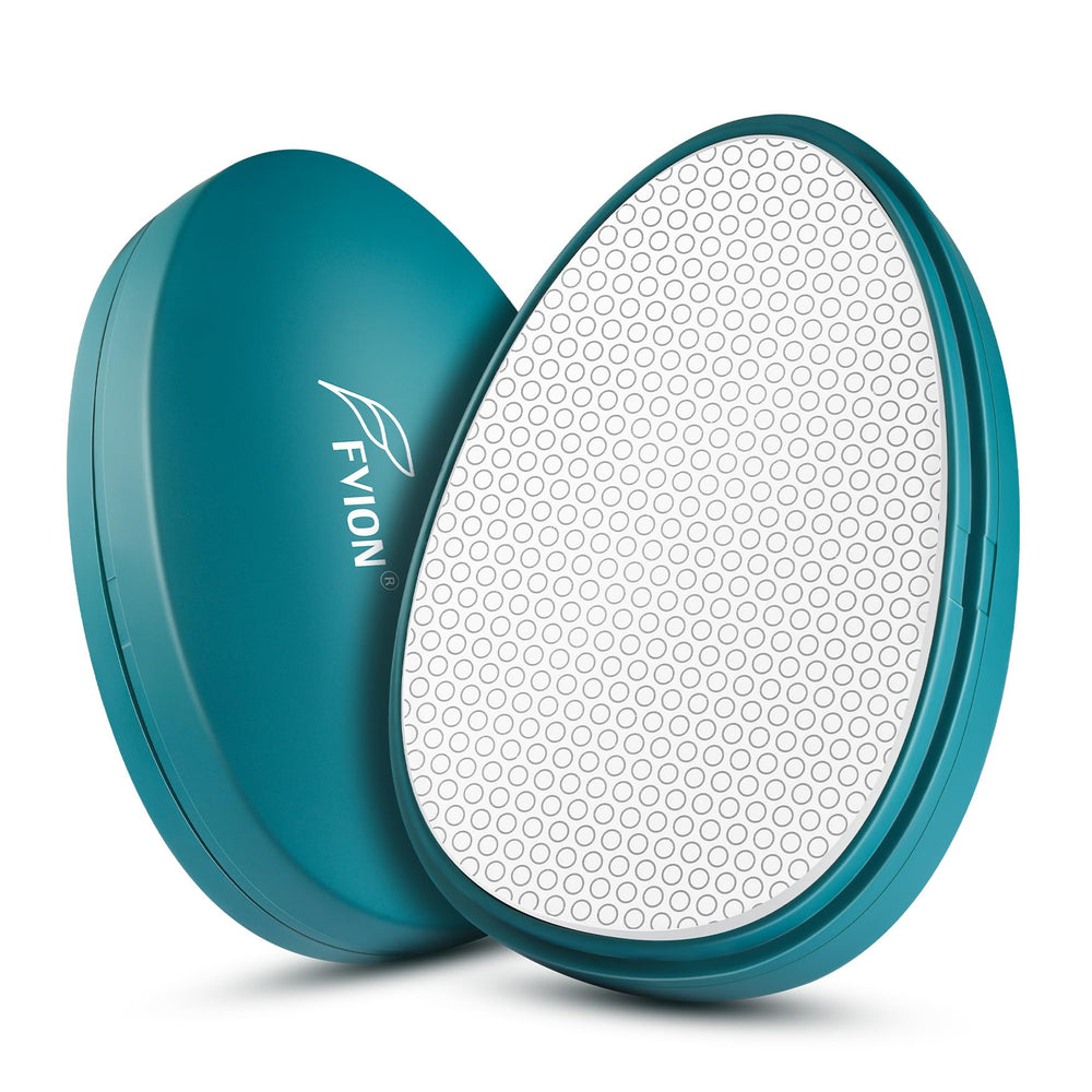 FVION crystal hair eraser handle in use for painless contour shaving