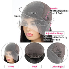 Fvocani HD transparent lace for invisible hairline and breathable wear.