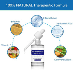 Fvtcnbu Milia Remover Serum supports the chin for clearer skin.