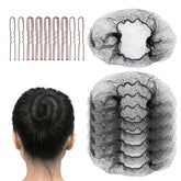 FVOLREM redes negras de 20 pulgadas para fijación discreta del cabello.
