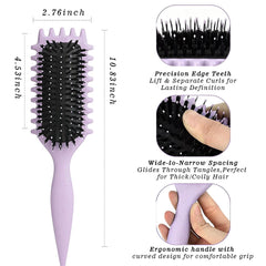 FXIYILTS Curly Hair Brush detangling design eases knots during wash-and-go.