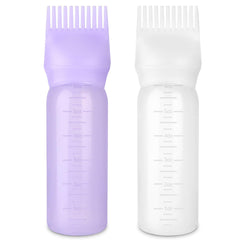 FXSPLCZ root comb applicator bottle 6oz in purple and white for precise scalp application.