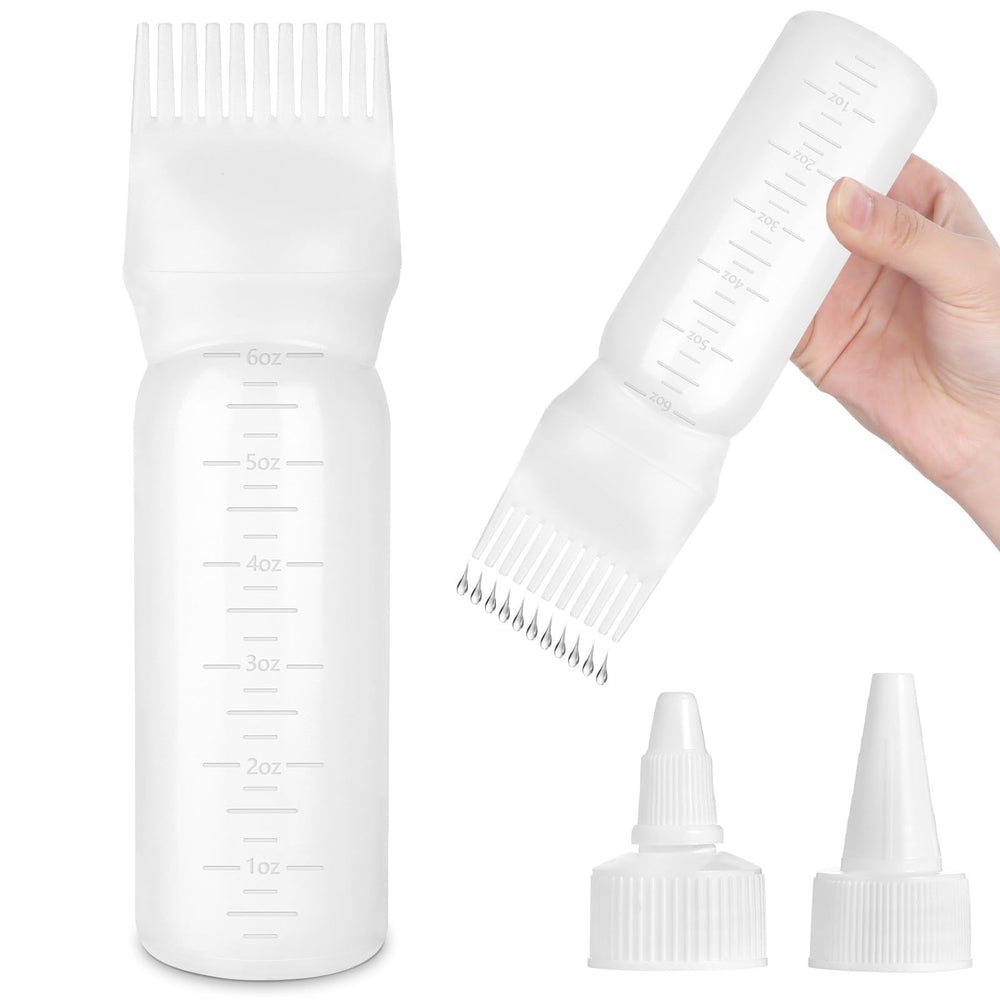 FXSPLCZ root comb applicator bottle 6oz white for precise dye and oil application