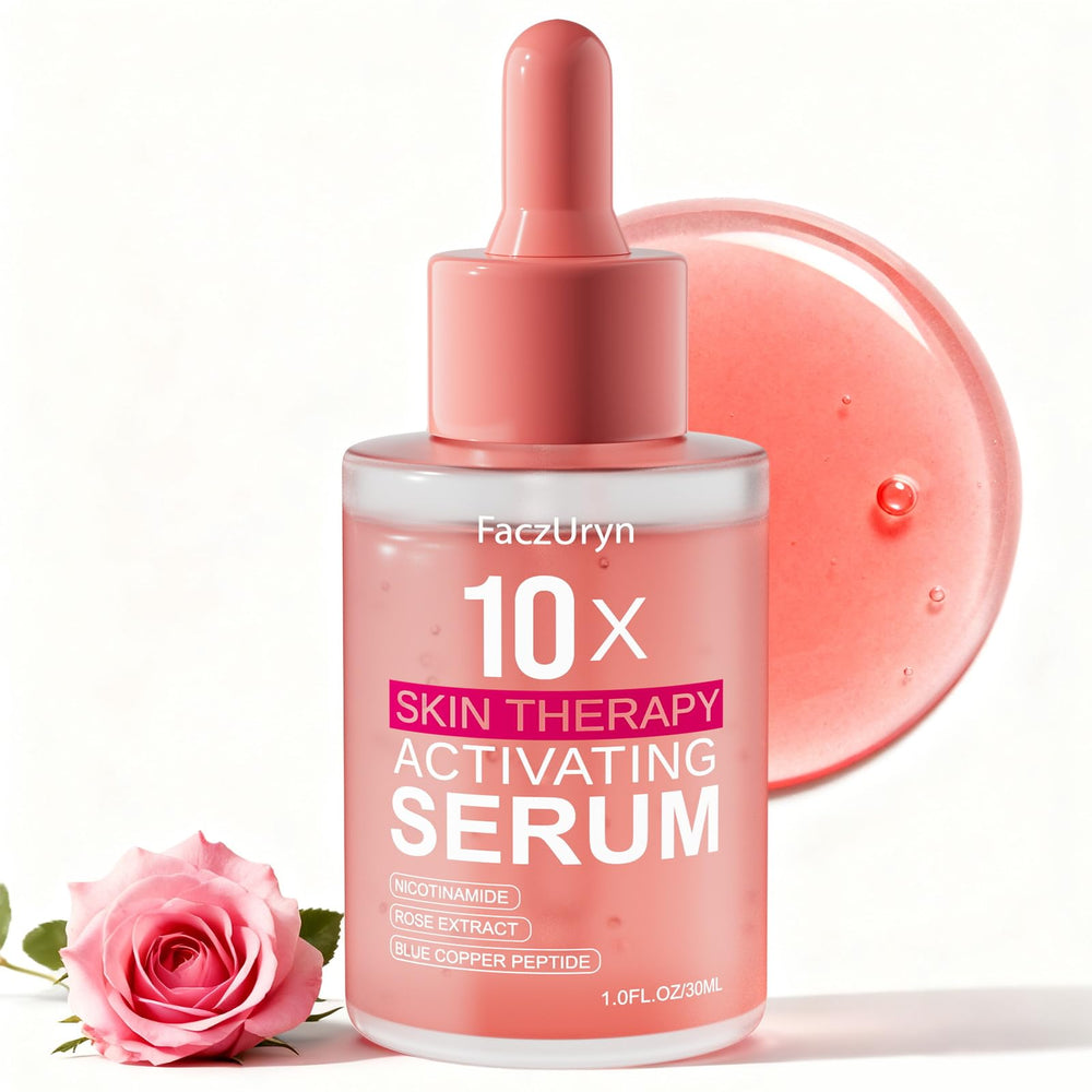 Fymiox serum luz roja: botella elegante para hidratación diaria.