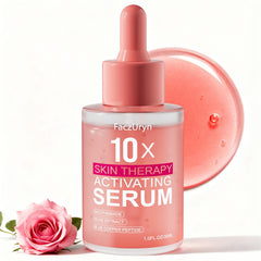 Fymiox serum luz roja: botella elegante para hidratación diaria.