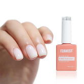 FZANEST builder gel bottle close-up with milky white formula for natural-looking nails.
