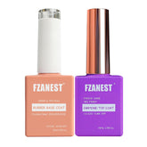 FZANEST rubber base gel for a smooth, durable base coat.