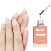 FZANEST rubber base gel nails application for easy at-home manicure with builder gel