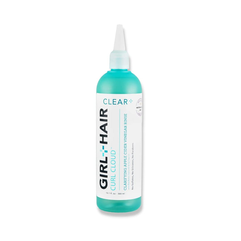 GIRL+HAIR G+H CLEAR+ enjuague con vinagre de sidra de manzana para brillo visible.