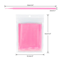 G2PLUS disposable micro applicators brush with soft cotton tip for precise makeup