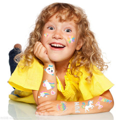 Gabizafia glitter unicorn face tattoos add sparkle for parties