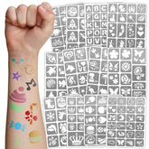 Plantillas Gabizafia para caras con 183 diseños, ideales para fiestas infantiles seguras.