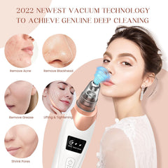 Gackoko 2025 Blackhead Remover suction level display highlights adjustable power for different skin needs