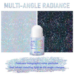 GADMLURY Mermaid-sequin glitter face provides bold, dimensional highlights under lights.