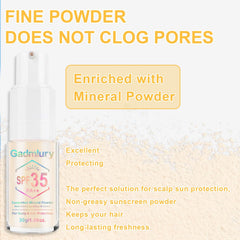 GADMLURY spray action demonstrates ultra-fine powder for seamless blending