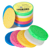 Gainwell 50-colored sponges yellow pack for gentle daily cleansing and makeup removal.