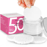 GAINWELL 50-count compressed facial sponges ready for daily cleansing.