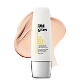 GANGNAM GLOW Day Shield bottle front view showing mineral SPF protection for all skin types