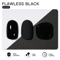 GAOY Black Gel Polish bottle with packaging, ready for DIY nail art